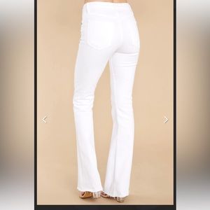 Just Black White Pants